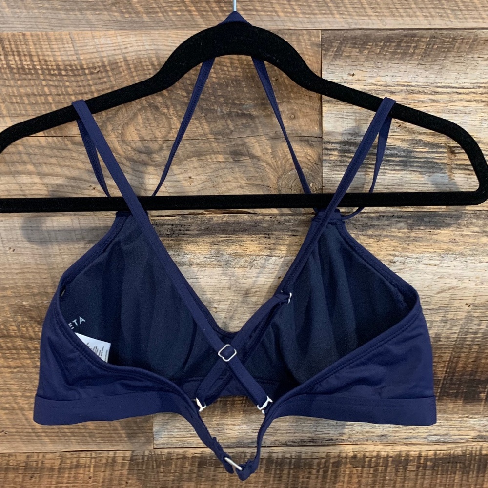EUC – Athleta – Strappy Bikini Top – Navy – Size Medium - Picture 4 of 7